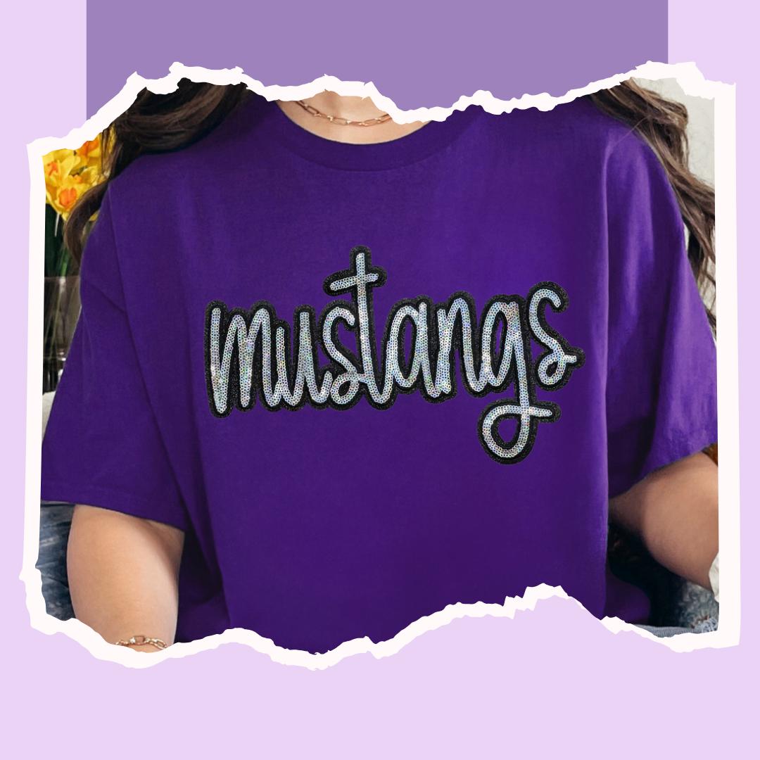Sequin School Mascot Shirt