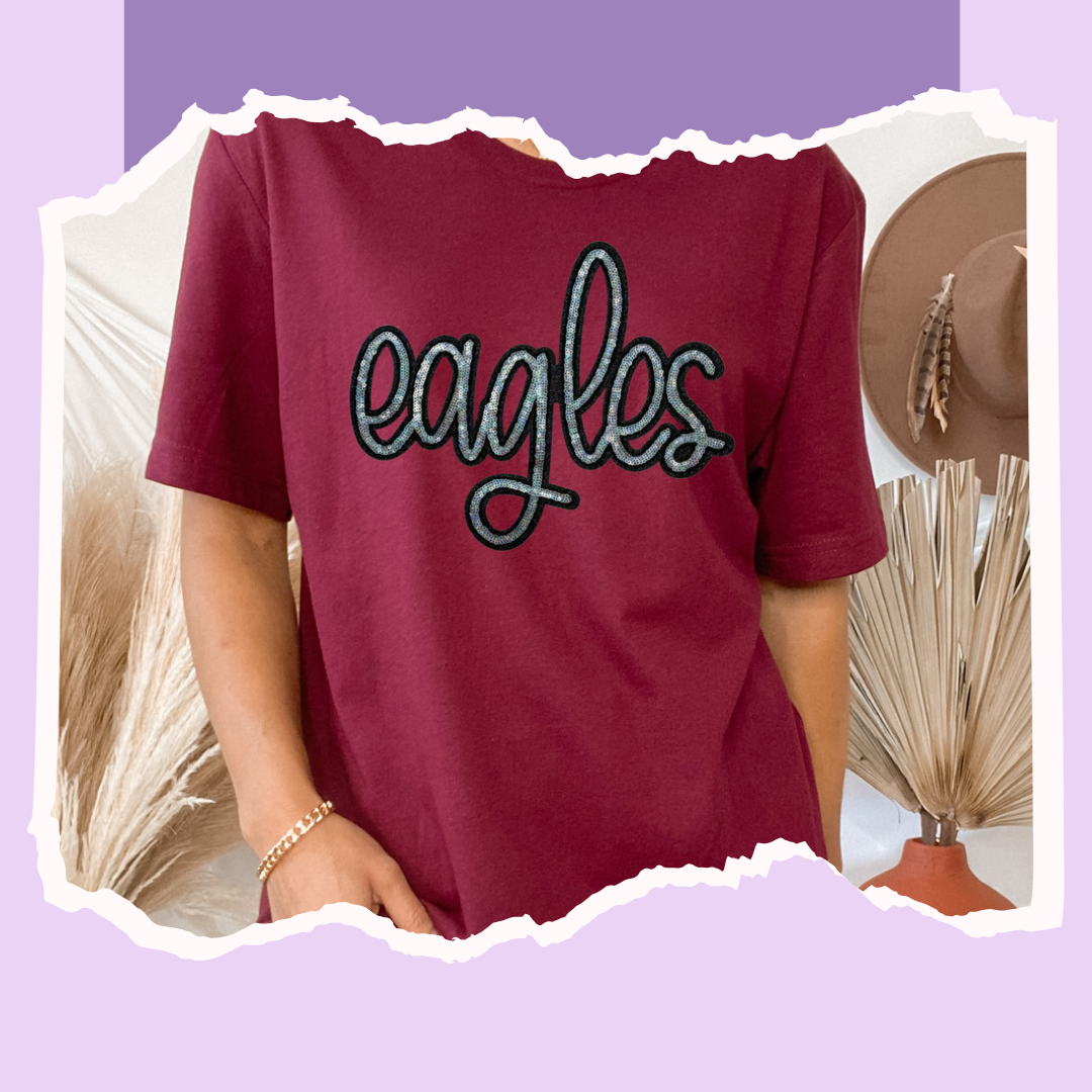 Sequin School Mascot Shirt